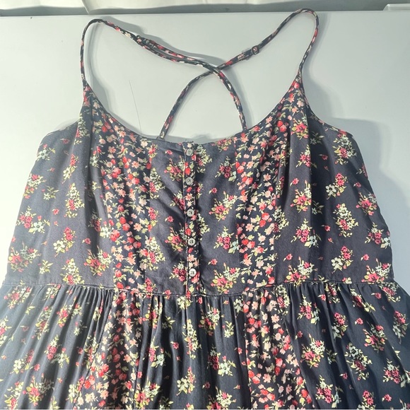 ABERCROMBIE Floral Block Skinny Strap Sun & Beach Dress - Picture 6 of 8